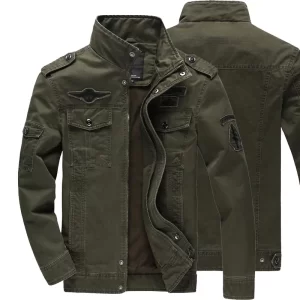 2024 New Cotton Jacket Men's Wild Hunting Windproof Multi-Pocket Work Jacket Autumn Casual Army Green Mountain Climbing Coat